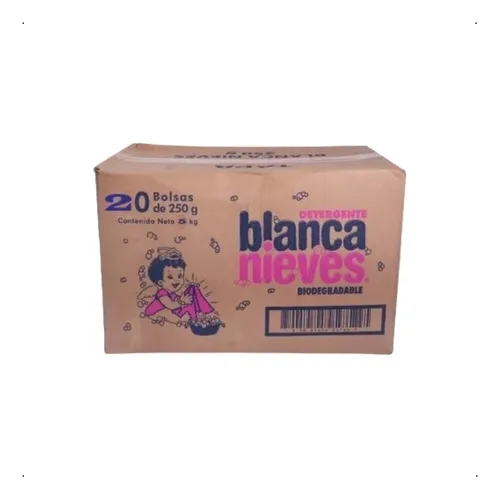 comprar Caja Con 20 Bolsas Jabón En Polvo Blanca Nieves De 250g C\u002Fu