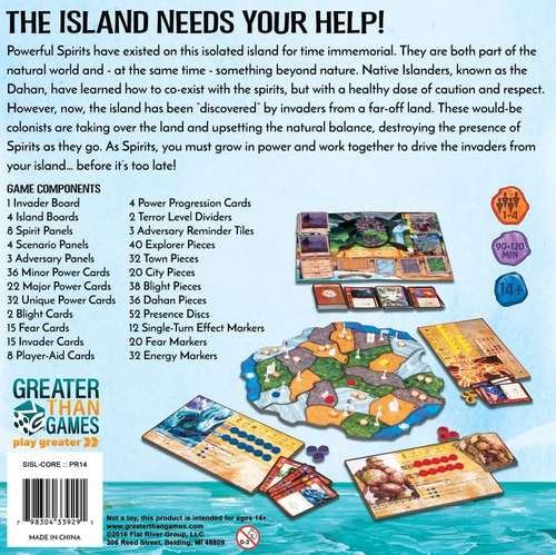 Greater Than Games Spirit Island Core Juego De Mesa, 4 Jugad