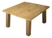 Comprar Mesa Ratona Auxiliar Arrime 70x70 Patas Recta Maciza Sajo Color Roble