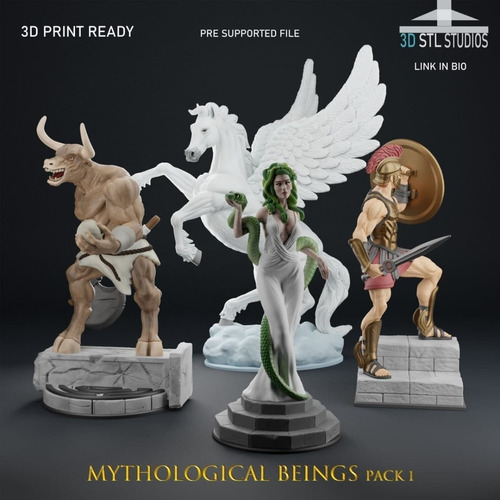 Archivo Stl Impresión 3d - Mythological Pack X4