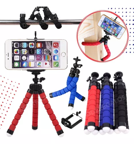 Trípode araña flexible para celular y cámaras