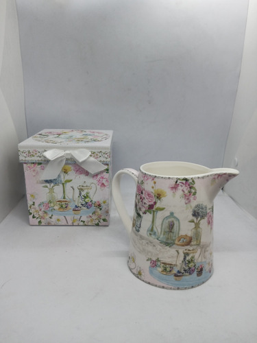 Bellísima Jarra De Porcelana Con Caja De Regalo