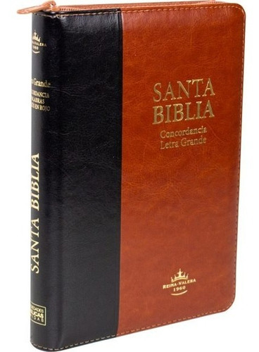Biblia Reina Valera 1960 Letra Grande Pjr Cierre Indi Marron