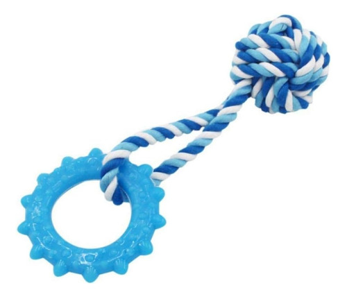 Set 4 Juguetes Interactivos Cuerda Pelota Mordedera Mascota Ele-Gate