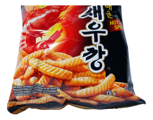 Snack Coreano Sabor A Camaron Picante 75gr Nong Shim