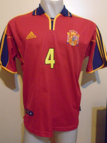 Camiseta Selección España Euro Holanda 2000 Guardiola #4 M