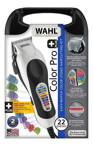 Imagen 3 de 5 de Maquina De Cortar Pelo Wahl Color Pro Plus Kit Profesional