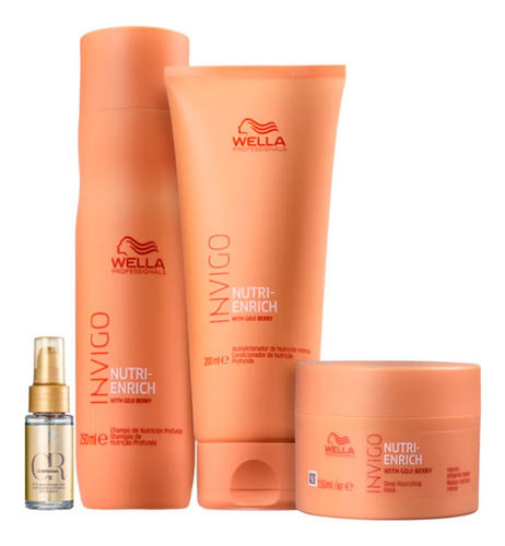 Kit Enrich Shampoo, Cond, Másc E Oil Reflections - Wella