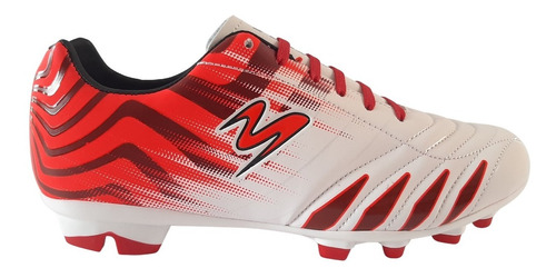 Tenis Futbol Soccer Pasto Modelo 452 Blanco / Rojo / Rojo