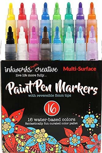 Marcadores De Pintura Acrílica En 16 Colores Curados   Bolíg