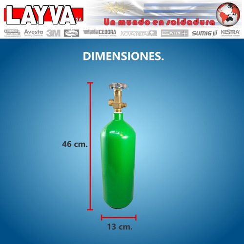 721239 Cilindro De Oxigeno 1m3 P/ Kit De Autogena Harris