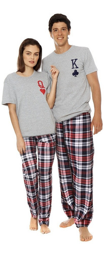 Pijama Duo Parejas Mujer - Hombre Dama-caballero Combinada | Meses sin  intereses