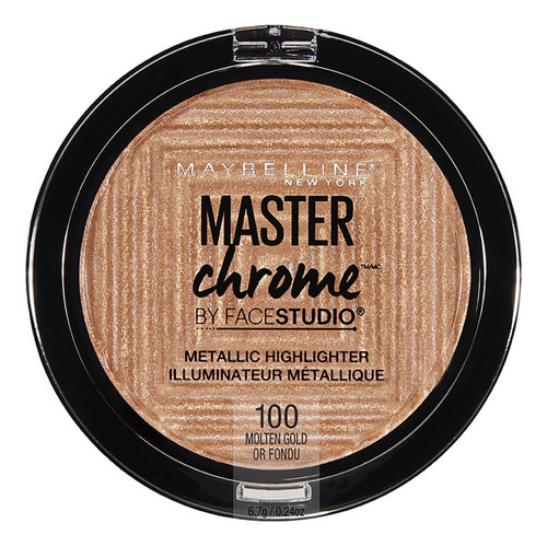 Iluminador Facial Maybelline Master Chrome Metallic - 6.7g Tono del iluminador Molten gold