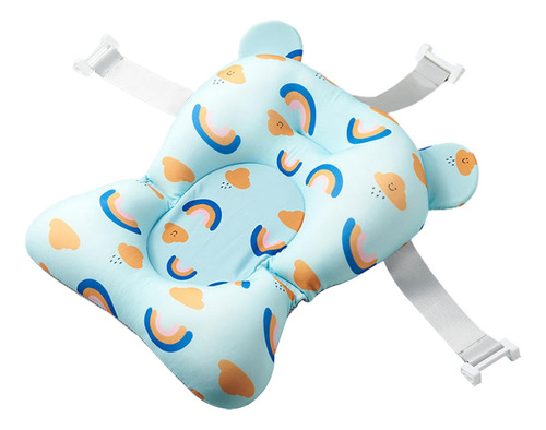 Cojín Flotante Para Bañera De Bebé Y Niños, Azul Azul