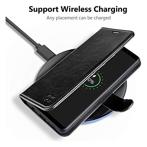Funda Para Samsung Galaxy S9 Plus Negro Piel Sintetica - 1