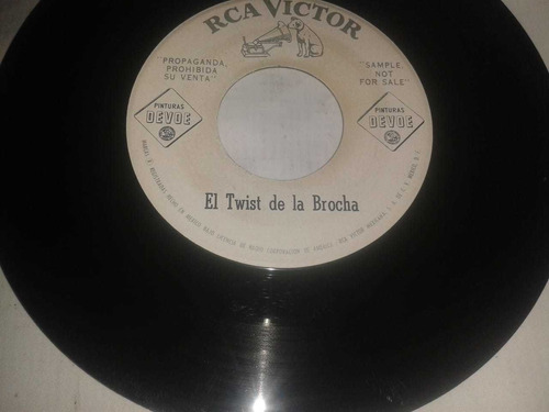 Disco Vinyl El Twist De La Brocha 45 Rpm