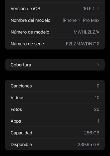 iPhone 11 Pro Max (Usado)