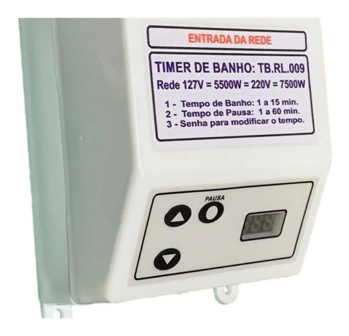 El temporizador de ducha eléctrico para baño corta la energía