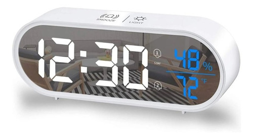 Reloj Despertador-digital Led-usb-recargable-espejo !!!