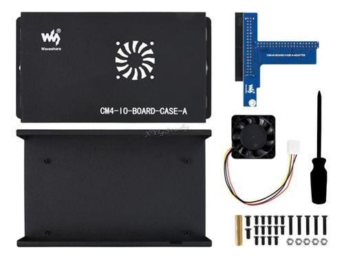 Para Raspberry Pi Compute Module 4 Io Board Caja De Metal (a