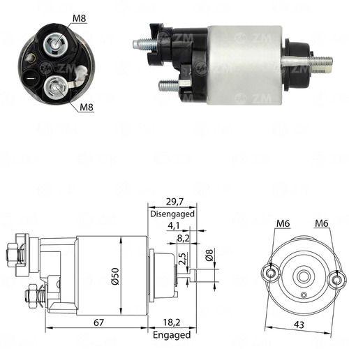 Solenoide Honda Civic '01-'05 Zm 2-705