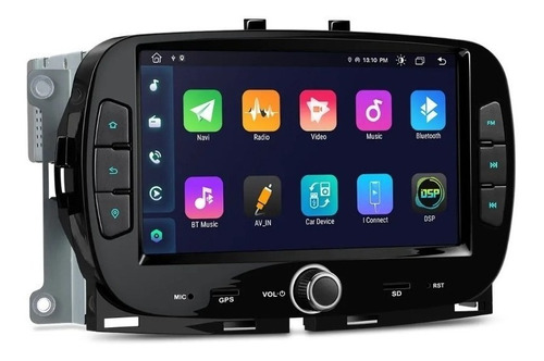 Fiat 500 2009-2015 Android 11 Gps Wifi Bluetooth Carplay Usb