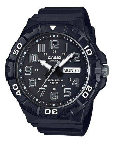 Reloj Casio Mrw 210 Numeros Plata Caratula Grande 55mm 100m