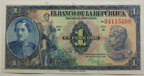 1 Peso Oro 1947