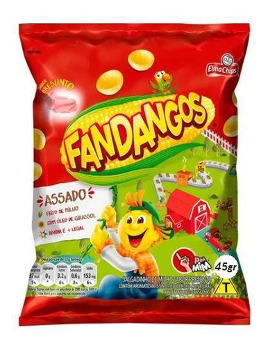 Salgadinho Fandangos Presunto 45g - Elma Chips 120 Un