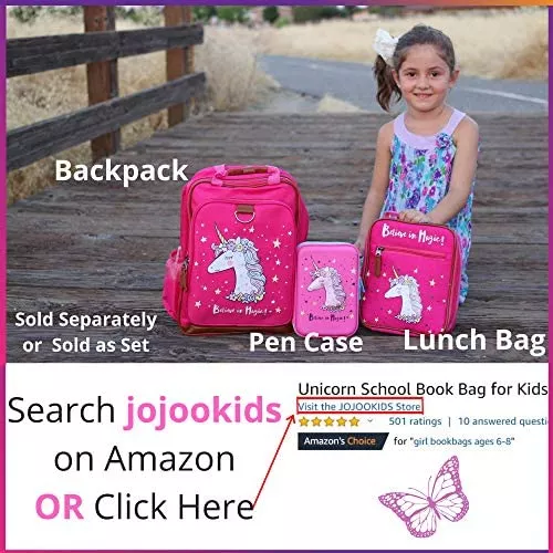 JOJOOKIDS Estuche para lápices para niñas | Soporte para lápices de  unicornio para niños | Bonita bolsa para lápices grande | Bolsa para  lápices con