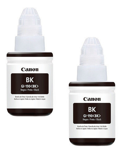 Imagen 1 de 1 de Kit 2 Canon Gi-190 Negra Tinta Continua