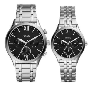 Reloj Fossil Fenmore Bq2469set Hombre Y Mujer Original Caja