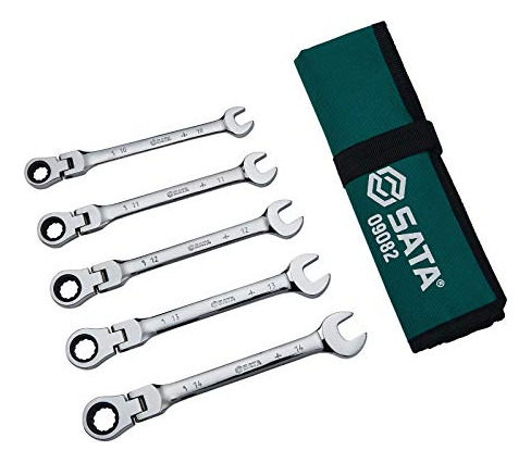 Juego De Llaves De Trinquete Flexible 5 Piezas Métricas 12 P