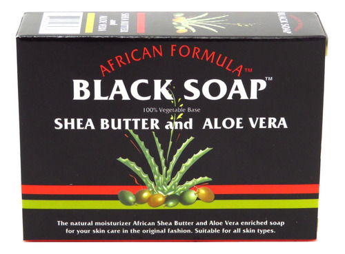 African Formula Black Soap Shea Butter & Aloe Vera 3.5 Oz. B