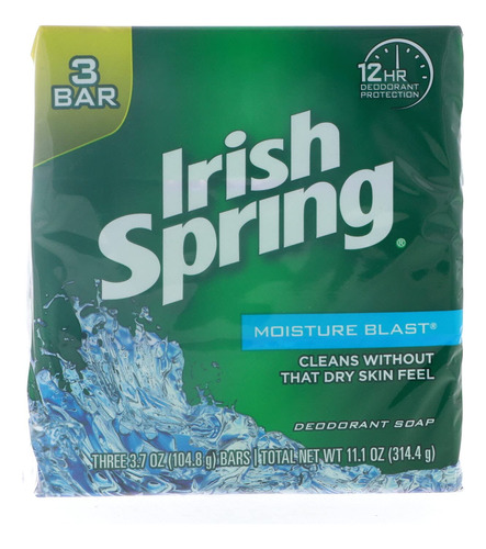 Irish Spring Desodorante Jabón Humedad Explosión 3.75 Oz .