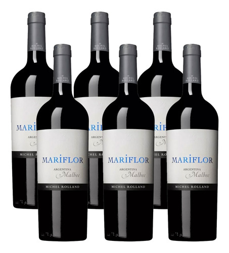 Caja Vino Mariflor Malbec Rolland 6 X 750cc