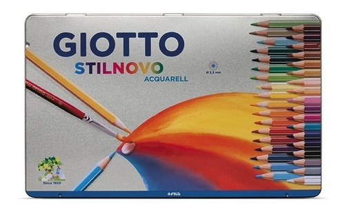 Lapices Giotto Set 36 Acuarelables + 1 Libro Para Colorear