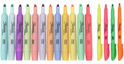 Set De Destacadores Sharpie Tank Y Pocket 16 Unidades