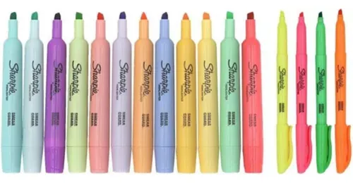 Set De Destacadores Sharpie Tank Y Pocket 16 Unidades
