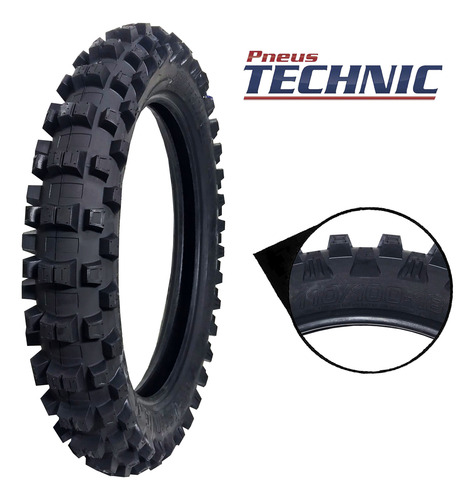 Pneu Technic Txc 110/100-18 Com Camara Honda Crf 230