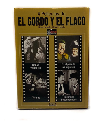 Dvd 4 Películas El Gordo Y El Flaco - 2 Dvd´s Excelente