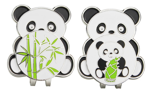 (b) Marcador De Pelota De Golf Estilo Panda Para Un Clip Mag