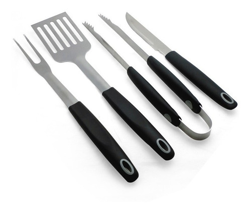 Set 4 Pcs Para Asado Acero Inoxidable