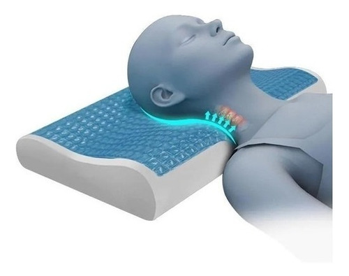 Almohada Ortopédica De Gel Cool Pillow Corrector Postura¡