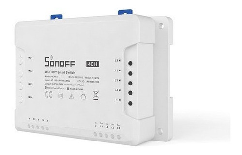 Imagen 6 de 7 de Sonoff 4ch Pro R3 4 Canales Pulso- Contacto Seco - Wifi Rele