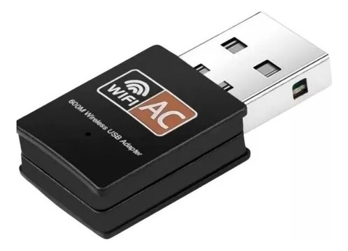 Adaptador Wifi Usb 5g Tarjeta Red Pc Ac 600 Doble Banda Dual