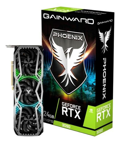 Imagem 1 de 4 de Placa de vídeo Nvidia Gainward  Phoenix GeForce RTX 30 Series RTX 3090 NED3090019SB-132BX 24GB