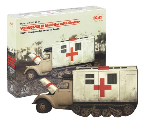 V3000s/ss M Maultier - Ambulancia Alemana Wwii- Icm - 35414