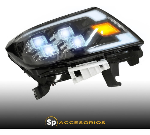 Imagen 3 de 6 de Faros Np300 Frontier 2018 Led Lupa Conversión Pro4x