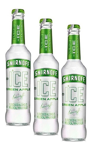 Smirnoff Ice Green Apple Coctel X 3 Unidades